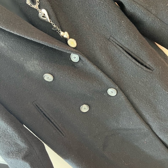 Harve Bernard Black Coat Size 10 - Picture 7 of 16